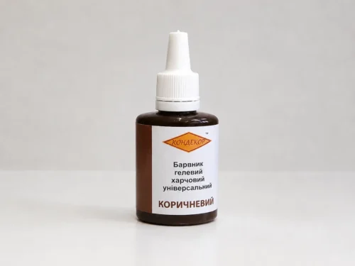 Барвник гелевий КОРИЧНЕВИЙ 30г